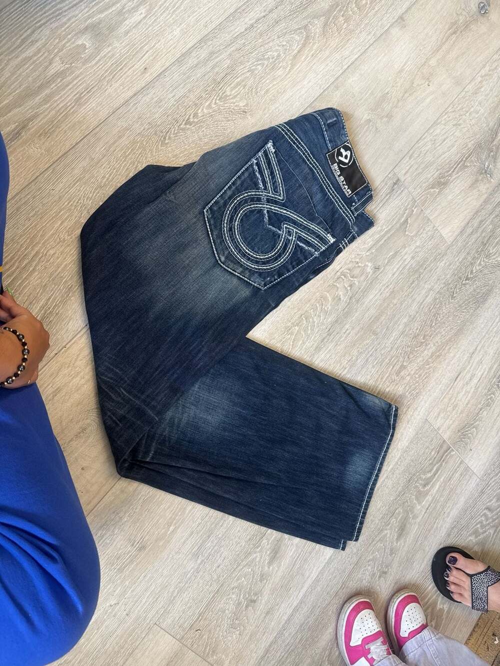 Big Star Pioneer Bootcut Thick Stitch Denim Jeans